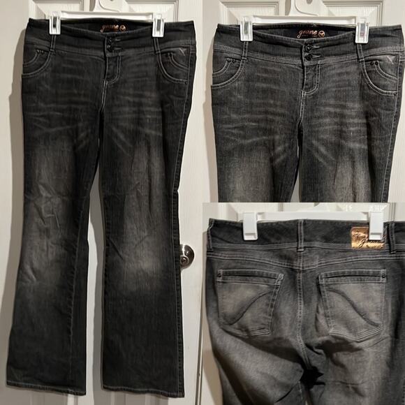 Grane Denim Jeans Black Mid rise size 13 - Picture 1 of 11